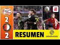 SANTIAGO GIMÉNEZ volvió al gol en el empate 2-2 entre FEYENOORD y PSV. Chucky, titular | Eredivisie image