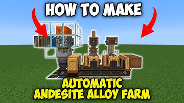 Hoe je een automatische andesietlegeringsboerderij maakt in de Create Mod voor Minecraft