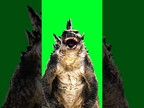 Godzilla Roaring 😱Green Screen VFX Effect Video Croma key 🔐 #vfx #greenscreen #chromakey #animation