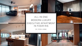 All-In-One Modern Luxury HDB EA Tour - Singapore Interior Design Home Tour & Renovation I Posh Home