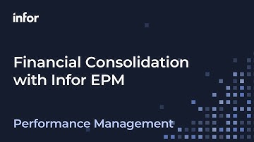 Financial Consolidation with Infor EPM
