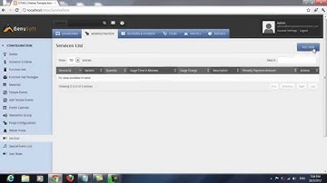 online temple management software - configuration
