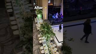 Wait to see the transformation ✨ #weddingdecor #weddingreception #weddingdetails