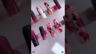 Chucky nails #pressonnails #pressons #smallbusiness #nailtech #chucky #blood #nail #tiffany