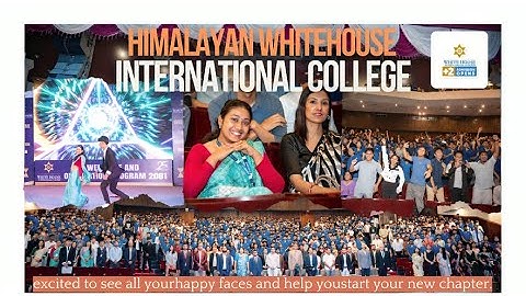 Himalayan Whitehouse International College Welcome Program in Nepal Academy hall🔥 #anilarijal ❤️