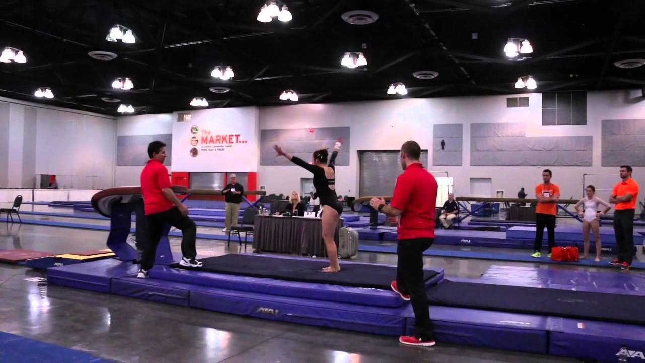 Emily Lopez 1st Place Vault Gliders Invitational 2015 Wildfire Gymnast Level 10