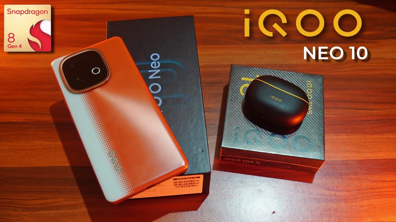 iQOO Neo 10 8/256 Unboxing + First Impressions - 8S Gen 4 | 5500