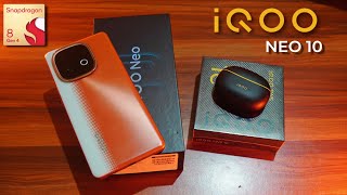 iQOO Neo 10 8/256 Unboxing + First Impressions - 8S Gen 4 | 5500 Nits AMOLED - Indian Retail Unit