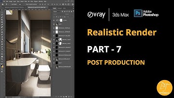Part - 7 Post-Production in Photoshop using V-ray render elements