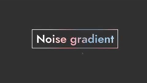 Noise gradient hover effect in UE4