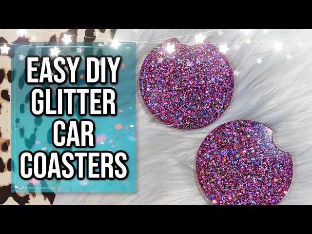 Resin Glitter Coaster