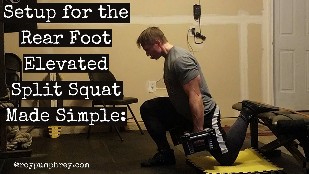 Rear Foot Elevated Leaning Squats