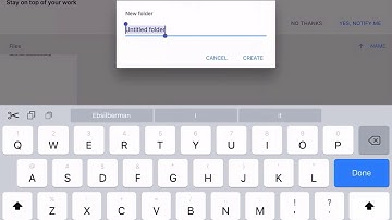 Creating a Homework folder in Drive
