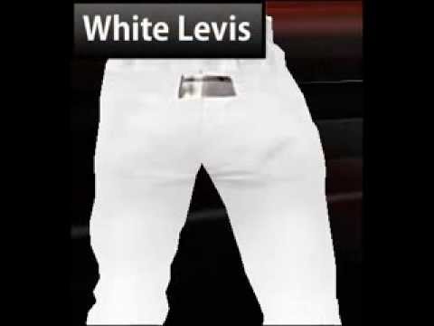 all white levis