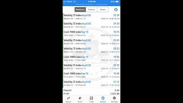 2 Months Trading History On Crash 1000 Index  And Volatility 75 Index Robot | Deriv Trading 2022