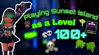 Playing Sunset Island as a Level 100+☆|Roblox Royal High|☆