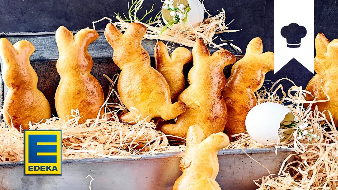 Osterhasen Rezept | Süße Backidee aus Hefeteig für Ostern I EDEKA - YouTube