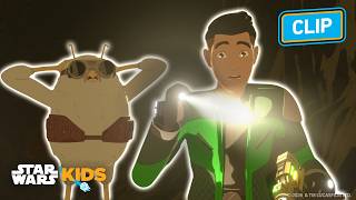 Kaz Discovers Dragons 🪨 🐉 | Star Wars Resistance | @StarWarsKids