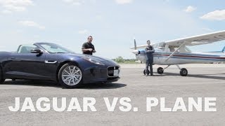 AutoTech - Jaguar F Type vs. Plane - EPIC RACE!