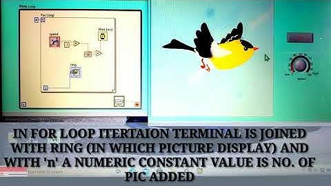 BIRD ANIMATION WITH SPEED CONTROL USING NI LABVIEW