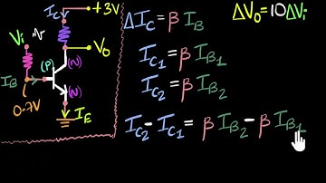 Transistor as a voltage amplifier  | Class 12 (India) | Physics | Khan Academy