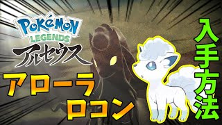 ポケモンレジェンズアルセウス 野生では手に入らない アローラロコンの入手方法 動画冒頭でまとめてやり方話してます Youtube