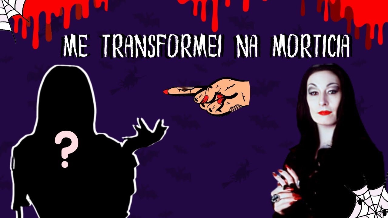 Maquiagem da Morticía Addams/ Transformação - YouTube