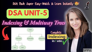 DSA Unit-5 Complete Indexing in 1 Video 🔥| Indexing & Multiway Trees | Part-1 | DSA | SPPU SE
