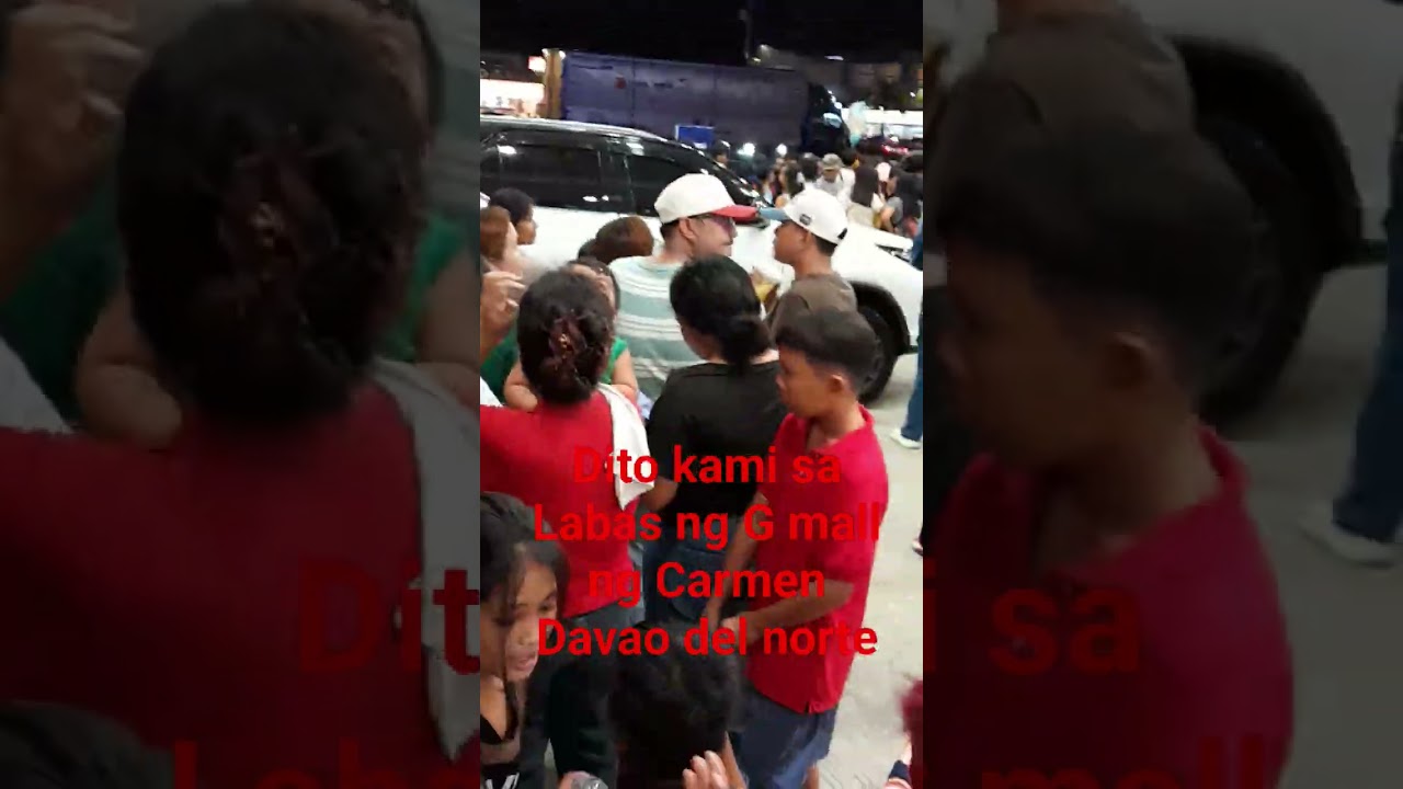 #viralvideo Dito kami sa Labas ng G mall ng Carmen Davao del norte.