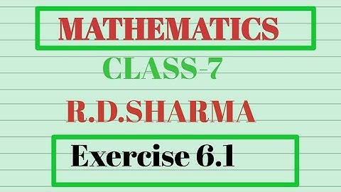Exponents & exponential form।।class 7।।exercise 6.1।। R.D.Sharma book।।