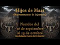 SIGNO ZODIACAL EGIPCIO &quot;HIJOS DE MAAT&quot; 𓂀 (nacido del 16 de septiembre al 15 de octubre)