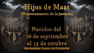 SIGNO ZODIACAL EGIPCIO &quot;HIJOS DE MAAT&quot; 𓂀 (nacido del 16 de septiembre al 15 de octubre)