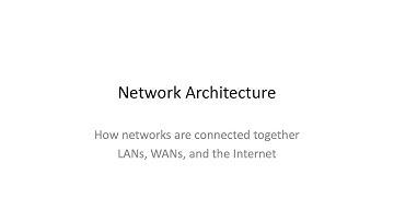Network Architecture