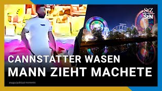 Mann mit Machete auf Stuttgarter Frühlingsfest festgenommen Resimi