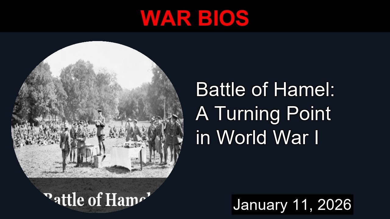 Battle of Hamel A Turning Point in World War I