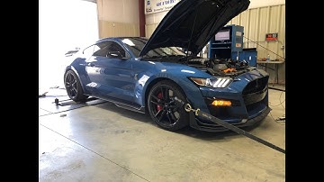 2020 Ford Mustang GT500 MAKES 817HP WITH ONLY A TUNE AND AIR INTAKE!!!! #dyno