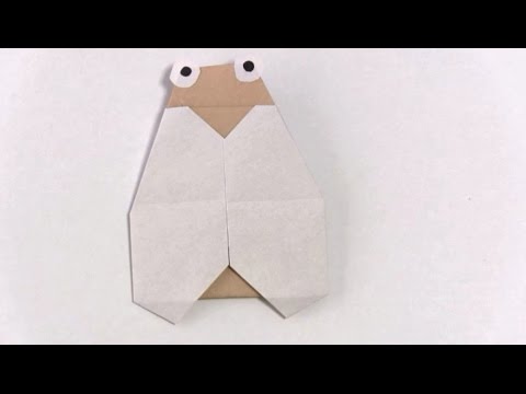 折り紙ランド Vol 42 セミの折り方 Ver 2 Origami How To Fold A Cicada Ver 2 Youtube