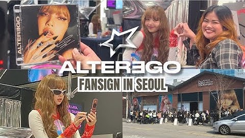 Meeting my Blackpink bias LISA + ALTER EGO Pop Up Fansign Event in Seoul | Rhickie Mae