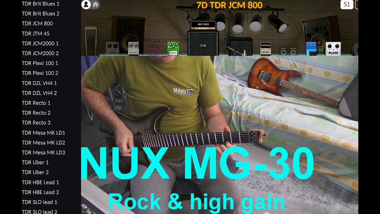 Nux MG-30 Rock & high gain