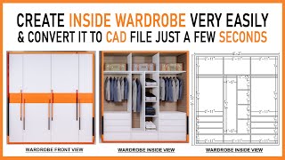 HOW TO MAKE INSIDE WARDROBE IN SKETCHUP | WARDROBE INSIDE DESIGN | SKETCHUP | TIMELAPSE | TUTORIAL