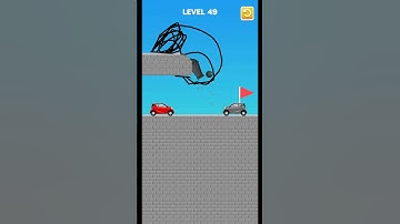 Draw Bridge game play level 49 Shots Viral Trending game 🎮🎯