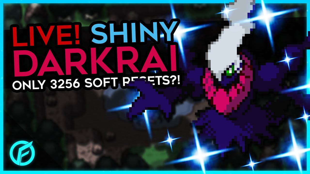 LIVE! SHINY DARKRAI! After only 3256 Soft Resets! - Pokémon Platinum