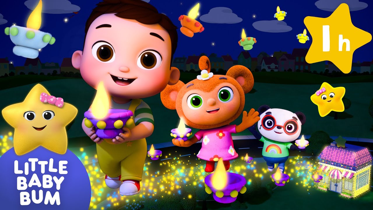 Twinkle Twinkle Diwali Lights ⭐ LittleBabyBum Nursery Rhymes - One Hour ...