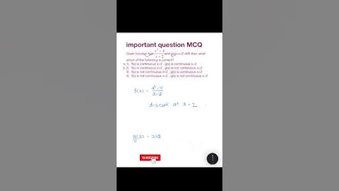 Chose the correct option in this MCQ | Class 12 #mathematics #continuitydifferentiability