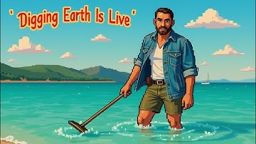 Metal detecting at a popular beach