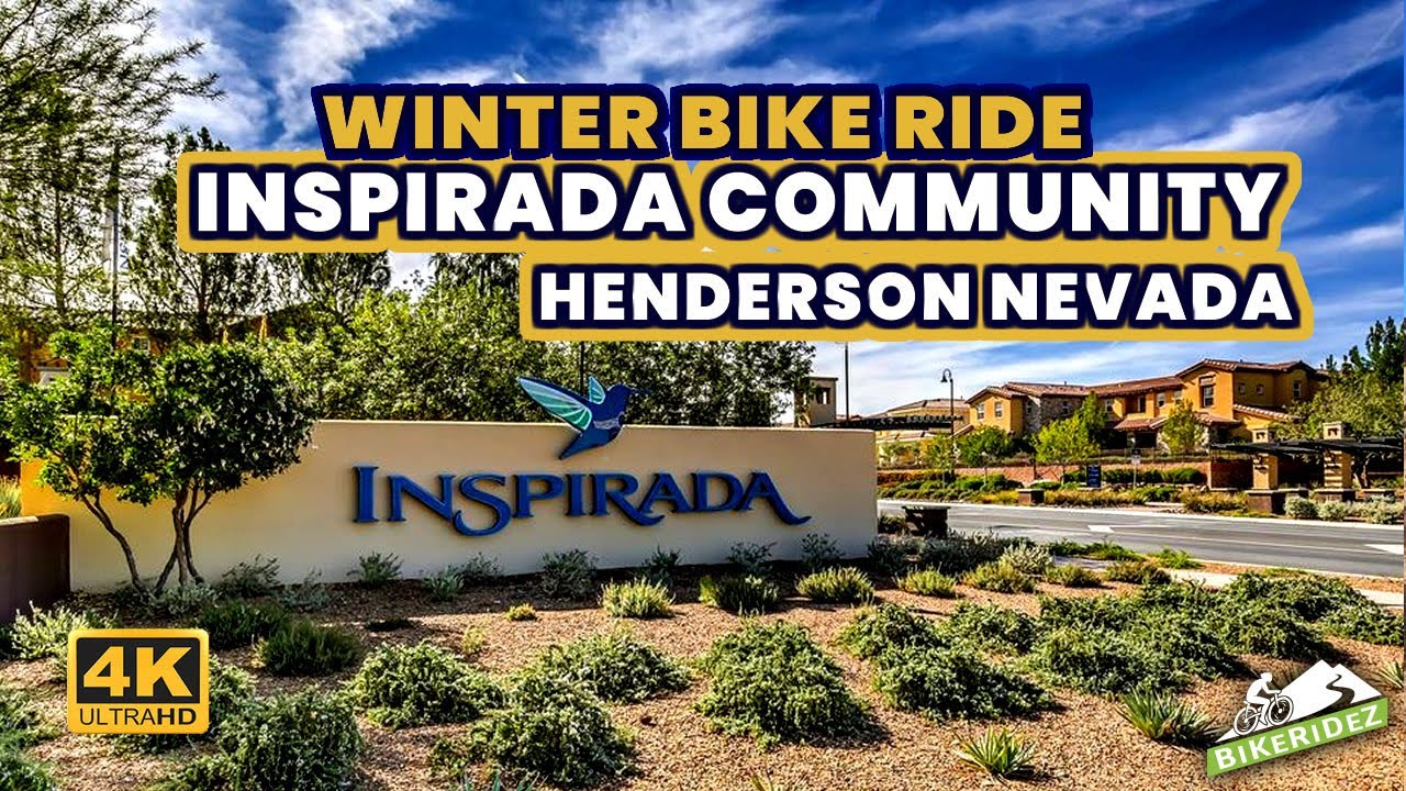 Winter Bike Ride through Inspirada Community Henderson NV -  (Insta360 One R 4K Ultra)