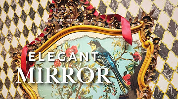 Hoe je een wanddecoratie op maat maakt van een tweedehands spiegel | Decoupage DIY