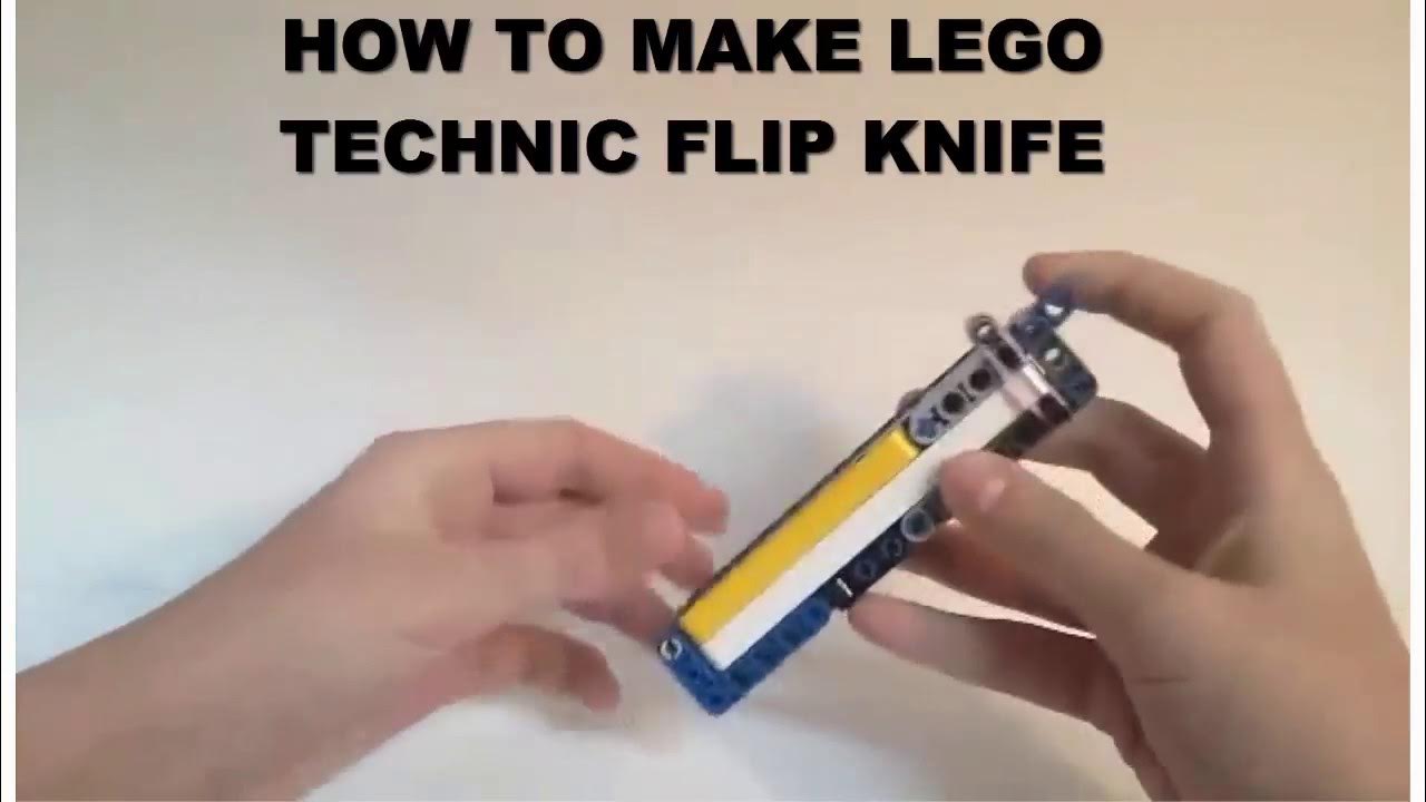 How to make lego technic flip knife*lego flip knife YouTube