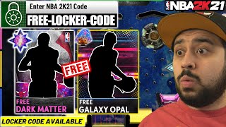 THIS OLD LOCKER CODE STILL WORKS AND I GOT A GUARANTEED DARK MATTER OR OPAL PACK IN NBA 2K21 MYTEAM