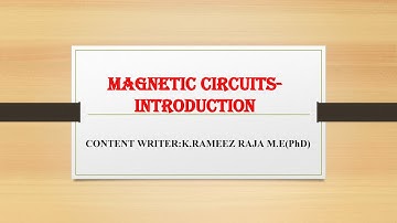 Magnetic Circuits-Introduction.